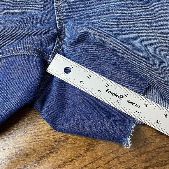 Old Navy Maternity Overalls Denim Shortalls Cut Off Shorts Blue - Picture 10 of 12